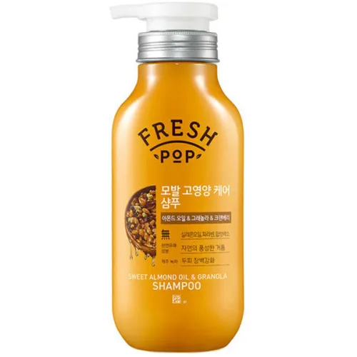 Відновлювальний шампунь для волосся Fresh Pop Sweet Almond Oil & Granola Shampoo з олією мигдалю і гранолою, 500 мл.