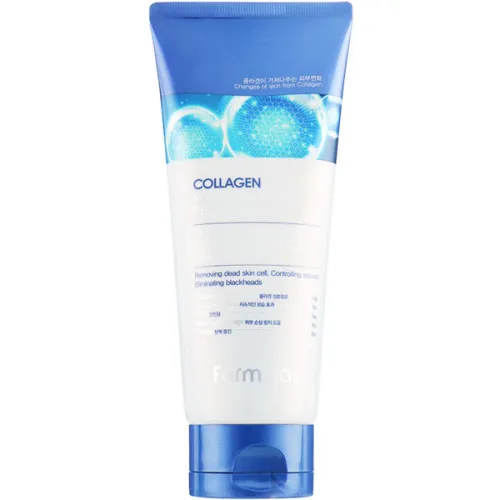 Пилинг-гель для лица FarmStay Collagen Water Full Moist Peeling Gel с коллагеном, 180 мл.