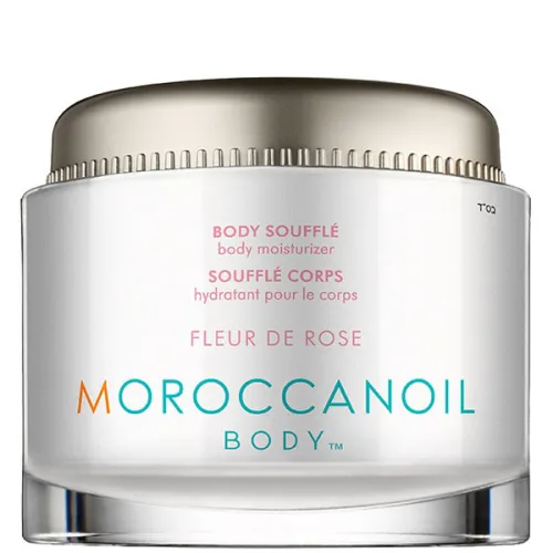 Увлажняющее и питающее суфле для тела Moroccanoil Body Souffle Fleur de Rose с ароматом лепестков роз, 190 мл.