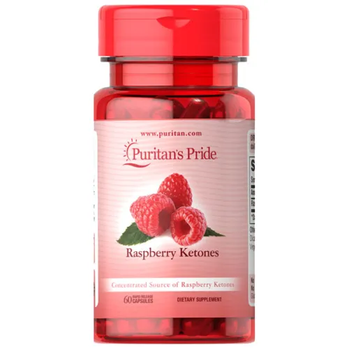 Жироспалювач Puritan’s Pride Raspberry Ketones на основі малини, 100 мг.