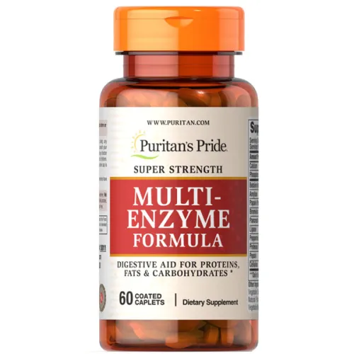Пищевая добавка Puritan’s Pride Super Strength Multi-Enzyme Formula на основе и пищеварительных энзимов