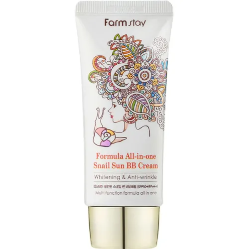 BB-крем FarmStay All-In One Snail Sun BB Cream з екстрактом равлика, 50 г.