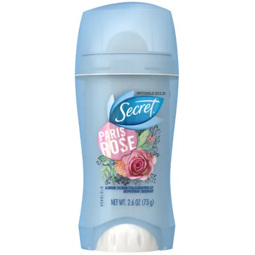Кремовий дезодорант-антиперспірант «троянда» Secret Paris Rose Invisible Solid Antiperspirant, 73 г.