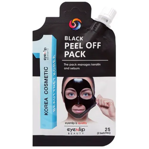Черная маска-пленка против черных точек Eyenlip Black Peel Off Pack, 25 г.