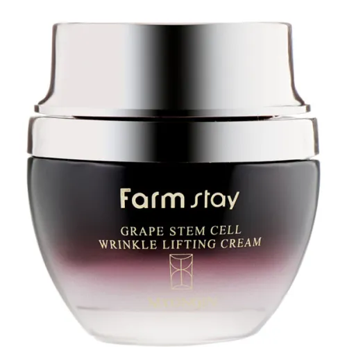 Крем-лифтинг против морщин FarmStay Grape Stem Cell Wrinkle Lifting Cream с фито-стволовыми клетками винограда, 50 мл.