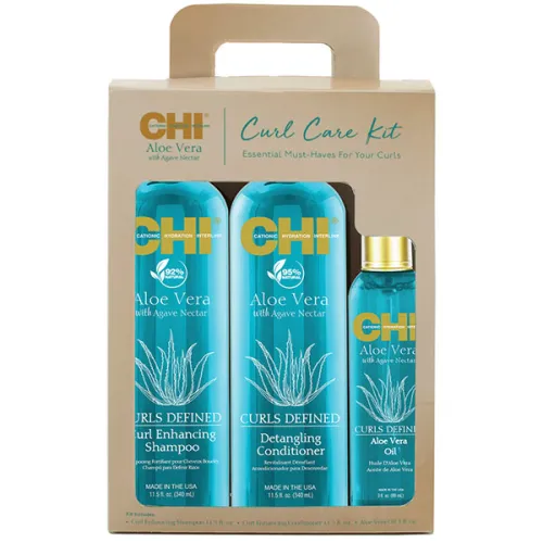 Набір для догляду за волоссям CHI Aloe Vera Curl Care Kit Set з алое вера
