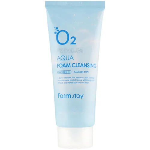 Кислородная пенка для очищения лица FarmStay O2 Premium Aqua Foam Cleansing, 100 г.
