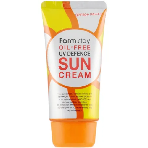 Солнцезащитный крем для комбинированной и жирной кожи FarmStay Oil-Free Uv Defence Sun Cream SPF50+ PA+++, 70 мл.