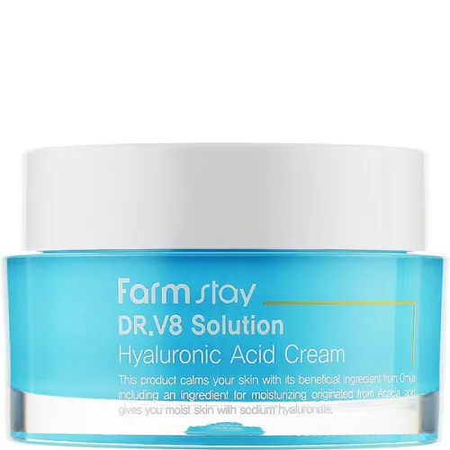 Крем для лица FarmStay DR.V8 Solution Hyaluronic Acid Cream с гиалуроновой кислотой, 50 мл.