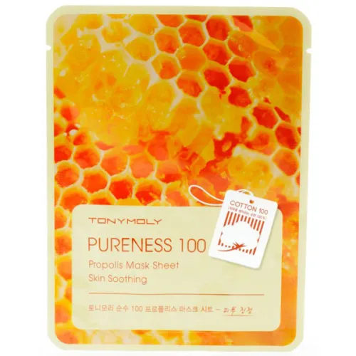 Тканинна маска для обличчя Tony Moly Pureness 100 Mask Sheet Propolis з екстрактом прополісу, 21 мл.