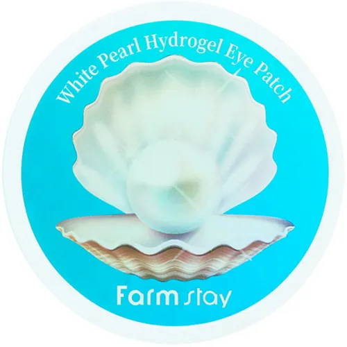 Гідрогелеві патчі для очей FarmStay White Pearl Hydrogel Eye Patch з перлами