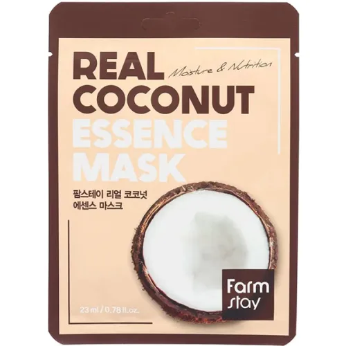 Тканинна маска для обличчя FarmStay Real Coconut Essence Mask з екстрактом кокоса, 23 мл.
