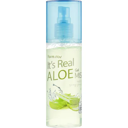 Гель-міст для обличчя FarmStay It’s Real Aloe Gel Mist з екстрактом алое, 120 мл.