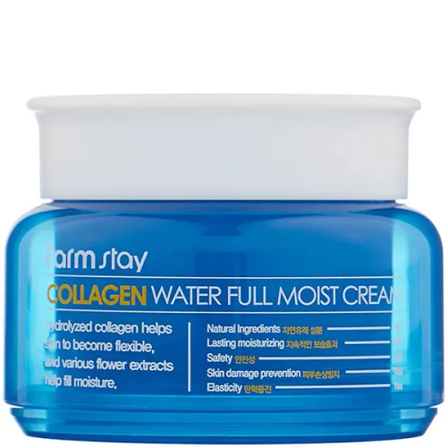 Крем для обличчя FarmStay Collagen Water Full Moist Cream з колагеном, 100 г.